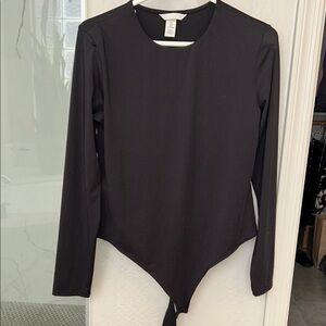 H&M Black Long Sleeve Bodysuit size L